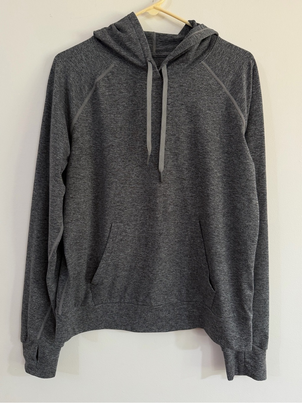Quince Med Flowknit Pullover Hoodie Sweatshirt Athletic Heather Grey Ultra-Soft - Picture 5 of 15